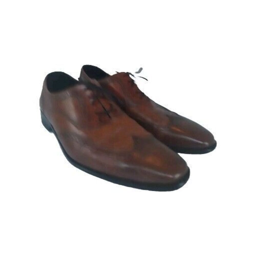 Classic Brown Leather Wingtip Oxford Dress Shoes Formal Business Brogue